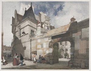 Pittoresk arkitektur i Paris, Gent, Antwerpen, Rouen: Hôtel de Cluny, Paris