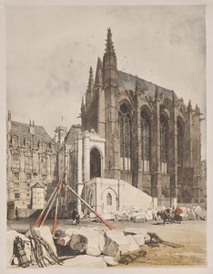 Pittoresk arkitektur i Paris, Gent, Antwerpen, Rouen: La. Sainte Chapelle, Paris av Thomas Shotter Boys