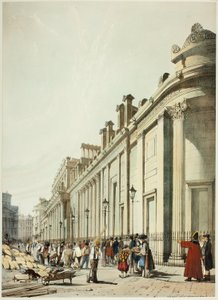 Banken ser mot Mansion House, fra original utsikt over London som den er av Thomas Shotter Boys