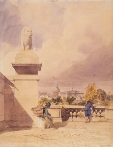 Concorde-broen sett fra terrassen til Tuileriene av Thomas Shotter Boys