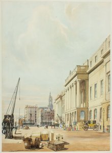 The Custom House, plate tre fra Original Views of London as It Is av Thomas Shotter Boys