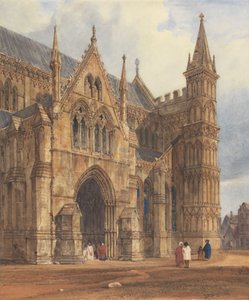 The North-West Porch of Salisbury Cathedral av Thomas Shotter Boys