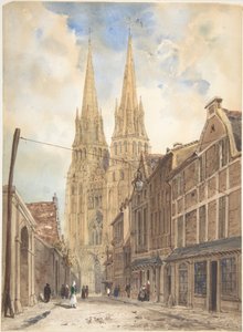 Utsikt over Bayeux av Thomas Shotter Boys
