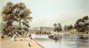 Utsikt over Buckingham Palace fra St. James