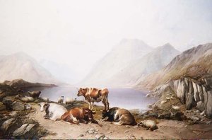Et stopp på veien, Loch Etive av Thomas Sidney Cooper