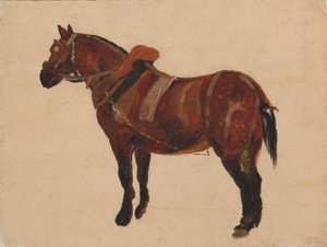 Studie av en arbeidshest av Thomas Sidney Cooper