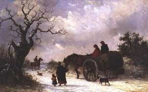 Home from Market (olje på lerret)