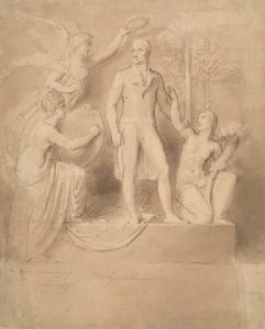 En studie for Wellington-monumentet av Thomas Stothard