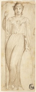 Athena, eller Britannia identifisert som Athena av Thomas Stothard