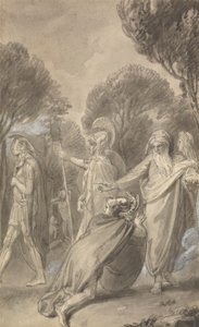 En av seks illustrasjoner til Fenelons "The Adventures of Telemachus son of Ulysses" av Thomas Stothard
