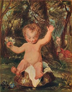 Puck, fra en vannfargetegning av Stoddart, etter Reynolds, 1789, 1903 av Thomas Stothard