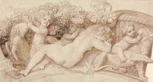 Relieffdesign for en sølvsaltkjeller av Thomas Stothard