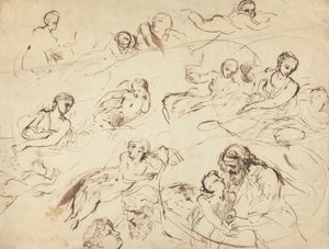 Studie for Telemachus av Thomas Stothard