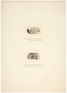 Studie til en plansje fra The Task av Thomas Stothard