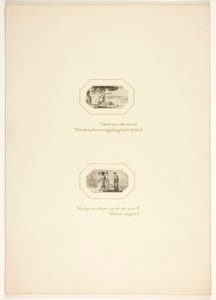 Studie til en plansje fra Oppgaven av Thomas Stothard