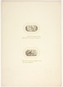 Studie til en plansje fra The Task av Thomas Stothard