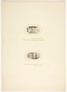 Studie til en plansje fra Oppgaven av Thomas Stothard