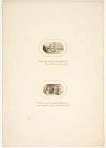 Studie til en plansje fra The Task av Thomas Stothard