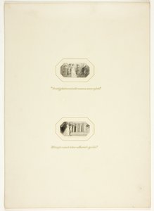 Studer etter en tallerken fra The Triumphs of Temper, i Royal Engagements Pocket Book fra 1796 av Thomas Stothard