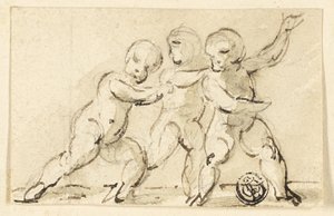 Tre Putti på spill av Thomas Stothard