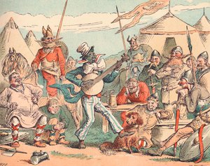 Kong Alfred i den danske leir, c1884