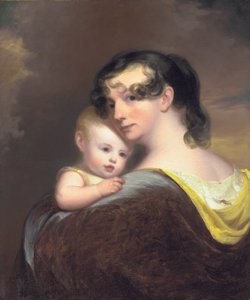 Portrett av Esther Fortune Warren og hennes datter Hester, 1811 av Thomas Sully