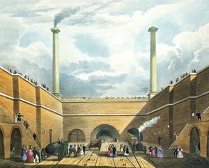 Inngangen til jernbanen ved Edge Hill, Liverpool, plate 2 fra 