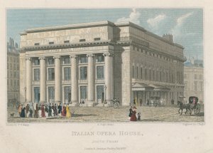 Italian Opera House, South Front, London av Thomas Talbot Bury