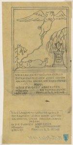 Dødsvarsel for en mops av Thomas Theodor Heine