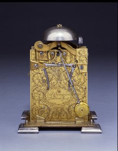 Miniatyr slående brakett ur, nr.222, ca.1695