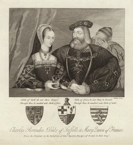 Charles Brandon hertug av Suffolk og Mary Queen of France