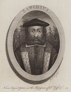 Girolamo Zanchi , italiensk protestantisk reformasjonsprest (gravering)