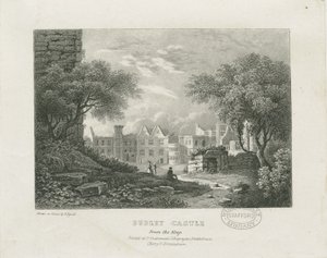 Dudley Castle - The Keep: litografi, og [1800-tallet] av Thomas Underwood