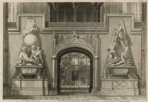 Inngang til koret, Westminster Abbey, London av Thomas Uwins