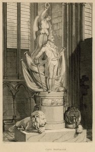 Minnesmerke over Captain Montague, Westminster Abbey, London av Thomas Uwins