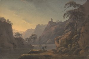 Komposisjon: Elv som slynger seg mellom høye bergarter av Thomas Walmsley