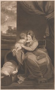 Elizabeth Lady Melbourne med sin sønn, den ærede. Peniston lam