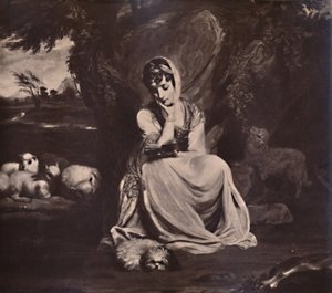 Frances Anne Crewe, Lady Crewe, som St Genevieve, c1773 1894