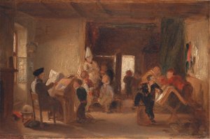 En studie av 'Skolerommet' av Thomas Webster