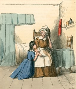 Ber hennes bønner til bestemoren av Thomas Webster