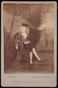 Portrett av James Smithson 1765-1829, 1786 fotografert 1870-tallet.