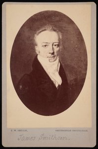 Portrett av James Smithson 1765-1829, 1816 fotografert 1870-tallet.