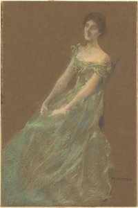 Den grønne kjolen av Thomas Wilmer Dewing