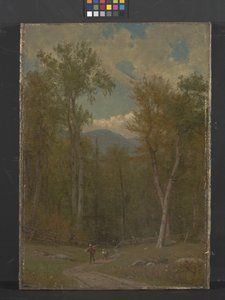 Landskap (olje på lerret) av Thomas Worthington Whittredge