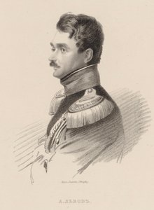 Portrett av komponisten Alexei Fyodorovich Lvov 1798-1870.