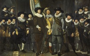 Civic Guard of III-distriktet i Amsterdam, under kommando av kaptein Allaert Cloeck og løytnant Lucas Jacobsz Rotgans, 1632 av Thomas de Keyser