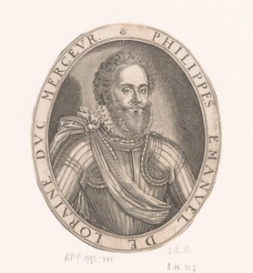 Portrett av Philippe-Emmanuel de Lorraine, hertugen av Mercoeur av Thomas de Leu