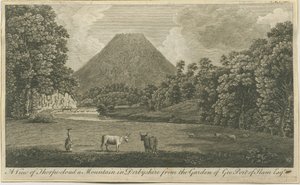 Dovedale - Thorpe Cloud: gravering, nd [c 1790] (trykk) av Thomas of Derby (after) Smith