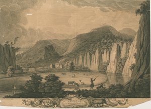 Wetton Mill: gravering, nd [c 1743] (trykk) av Thomas of Derby (after) Smith