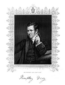 Sir Humphry Davy, kjemiker og fysiker fra Cornwall, 1800-tallet.